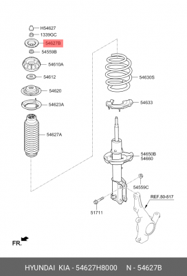ПЫЛЬНИК ШАРОВОЙ ОПОРЫ 54627-H8000 54627H8000 HYUNDAI KIA