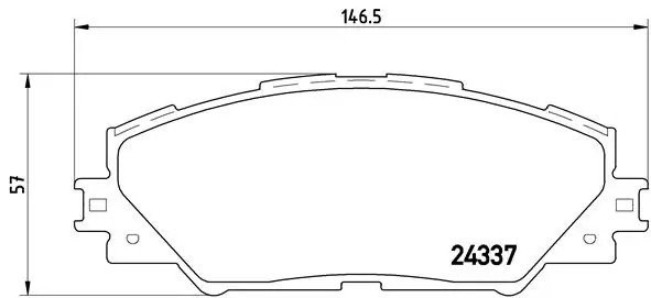 Колодки тормозные P83071 P83071 BREMBO