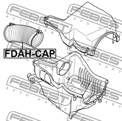 Патрубок FORD Focus (05-08) фильтра воздушного FEBEST FDAH-CAP FEBEST
