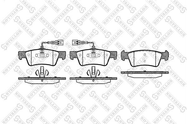 1187 02 !колодки дисковые з.\ VW Touareg 2.5TD/3.2/4.2/5.0, Porsche Cayenne 02> 1198-002-SX STELLOX