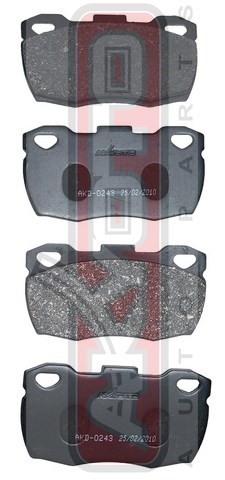 КОЛОДКИ ТОРМОЗНЫЕ ДИСКОВЫЕ ПЕРЕДНИЕ AKD-0243 AKYOTO