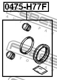 Ремкомплект тормозного суппорта 0475-H77F 0475-H77F FEBEST