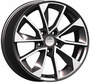 Скад KL-299 17.0 / 7.0J PCD 5x114.30 ET 40.00 ЦО 66.10 Литой / Черный с полирова 2990005 SKAD