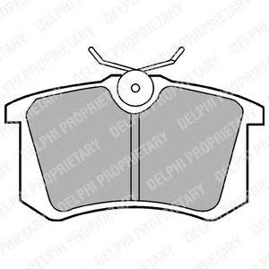 LP571 колодки дисковые з.\ VW Golf/Passat 1.6-2.8/1.9TDi 88-99 LP571 DELPHI