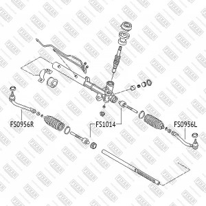 Тяга рулевая левая/правая KIA Cerato/Forte 08- FS1014 FS1014 FIXAR
