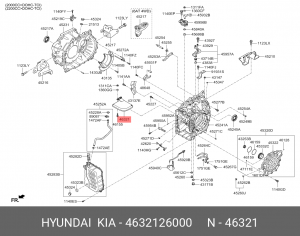 фильтр АКПП!\ Hyundai iX35 10> 46321-26000 HYUNDAI