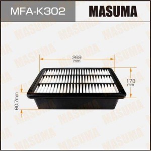 фильтр воздушный!\ Hyundai Santa Fe 2.0/2.7i/2.2CRDi 03> MFAK302 MASUMA
