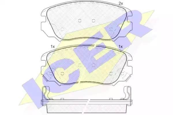 181914 колодки дисковые передние!\ Opel Insignia 1.6-2.0CDTi 08> 181914 ICER