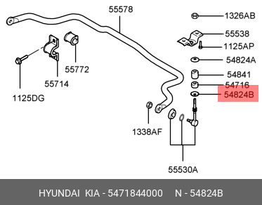 Шайба тяги стабилизатора 5471844000 HYUNDAI KIA