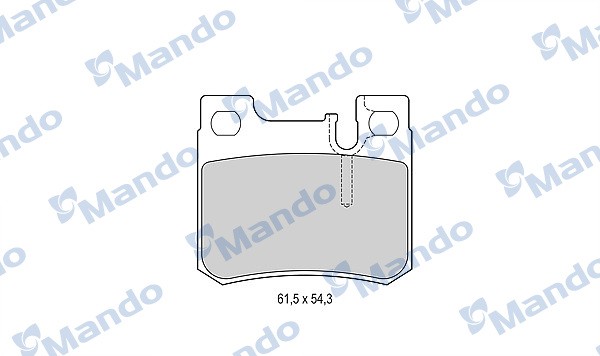 Колодки тормозные MERCEDES C (W201,W202) задние (4шт.) MANDO MBF010185 MANDO