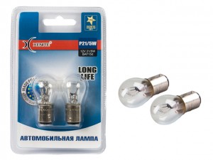 Лампа 12V P21/5W BAY15d 3200К блистер (2шт.) Long Life XENITE 1007116 XENITE