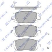 Колодки тормозные передние SP4374 SP4374 SP4374 SANGSIN