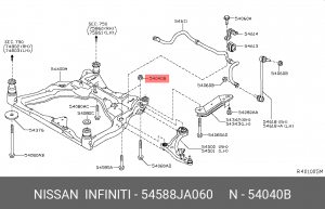 гайка 54588-JA060 54588-JA060 NISSAN