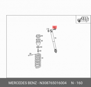 болт! \MB N308765016004 MERCEDES BENZ