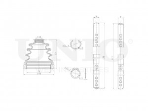 Пыльник ШРУСа (к-т) DUC-30104K UNIO