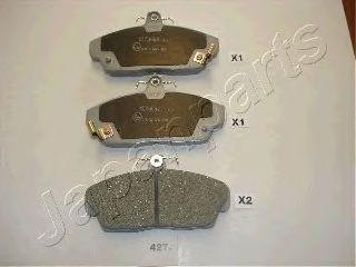 Колодки пер.HONDA CIVIC  95-01 PA-427AF PA427AF JAPAN PARTS GROUP