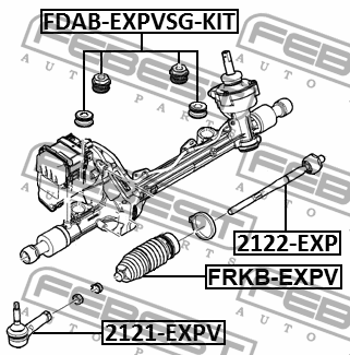 Наконечник рулевой FORD EXPLORER V TUB 2011- 2121-EXPV 2121-EXPV FEBEST