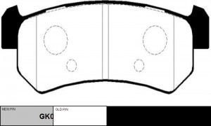 Колодки тормозные CHEVROLET Lacetti 2004 ~ 2013 / Nubira 1999 ~ 2005 зад.прав.ле GK0442 CTR