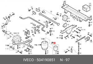 штуцер пневмоподушки!\IVECO Daily 504190851 IVECO