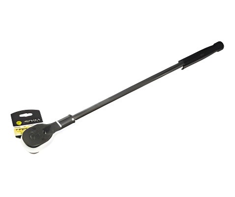 Ключ трещотка 3/4" 24 зуба 760мм прямая металлическая рукоятка ЭВРИКА ER-13760 EVRIKA