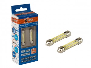 Лампа светодиодная 12V C5W SV8.5-8 39мм блистер (2шт.) XENITE 1009613 XENITE