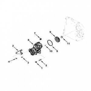 Компрессор КАМАЗ Камминз ISBe, ISDe (1 Цилиндр) (3971519) (Haffen) 0358 HAFFEN