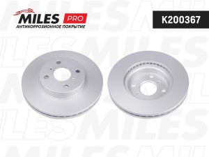 Диск тормозной (серия PRO с антикоррозионным покрытием) TOYOTA YARIS 1.0-1.5 99- K200367 MILES