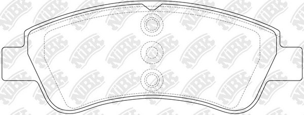 Колодки тормозные PEUGEOT Partner,207,307,1007 CITROEN C4,Berlingo передние (4шт PN0364 NIBK