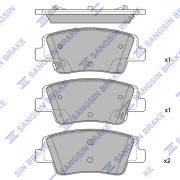 Колодки тормозные задние SP4511 SP4511 SP4511 SANGSIN