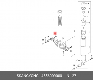 БОЛТ 4556009000 SSANG YONG