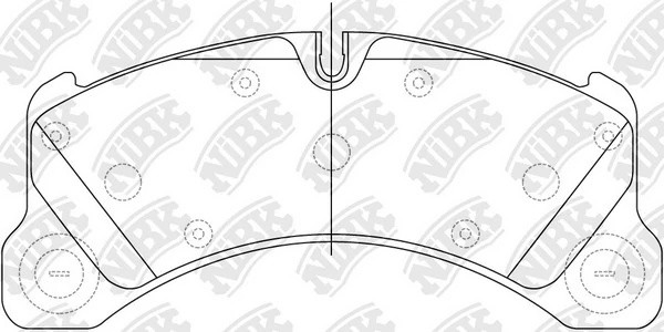 Колодки тормозные PORSCHE Cayenne (10-) передние (4шт.) NIBK PN35001 NIBK