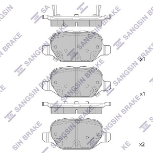 Колодки тормозные LADA GRANTA/KALINA/FIAT 500 07-/PANDA 03- задние SP1709 SP1709 SANGSIN