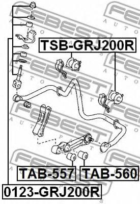 TOYOTA LAND CRUISER (200) (2008>) ДЛЯ А/М С СИСТЕМОЙ KDSS 0123-GRJ200R FEBEST