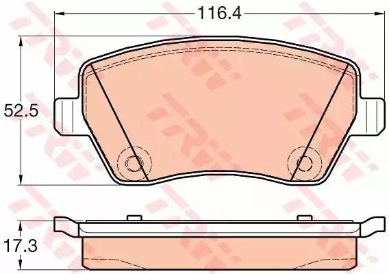 NISSAN/RENAULT/LADA LOGAN MCV/ LARGUS c тормозной системой TRW GDB2017 TRW
