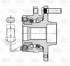 Ступица Chevrolet Epica (10-) н/о (перед. в сборе с подшип.) (MR 0534) MR 0534 TRIALLI