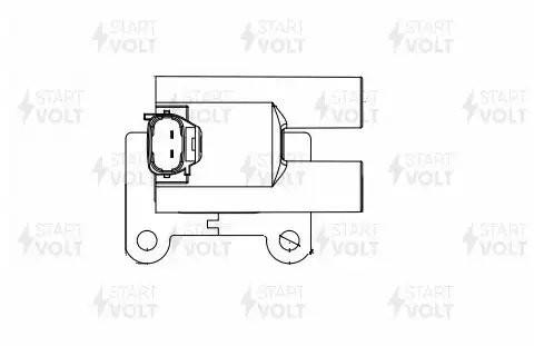 Катушка зажигания для а/м Hyundai Getz (02-)/Accent (00-) 1.4i/1.5i (левая, DOHC SC0823 START VOLT