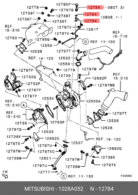 ПРОКЛАДКА МАСЛОПРОВОДА 1028A052 1028A052 MITSUBISHI