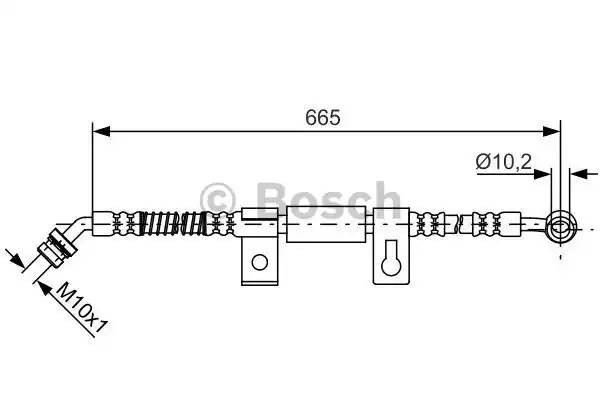Шланг тормозной KIA Sorento (02-06) передний правый BOSCH 1 987 481 791 BOSCH