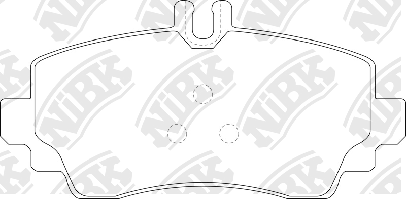 Колодки тормозные MERCEDES Vaneo (02-05) передние (4шт.) NIBK PN0124 NIBK