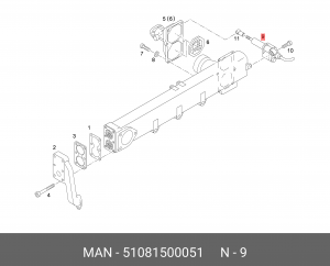 Пневмоцилиндр MAN 51081500051 MAN