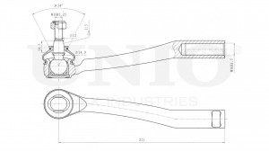 Наконечник рулевой левый SSP-10105 UNIO