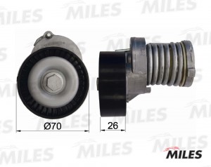Натяжитель ремня приводного AUDI A2/GOLF 4/BORA 1.4-1.6 AG00086 AG00086 MILES