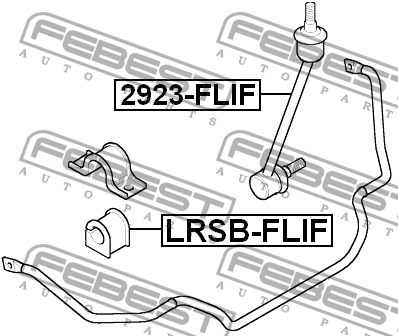 Втулка стабилизатора LAND ROVER FREELANDER 1996-2006 LRSB-FLIF LRSB-FLIF FEBEST