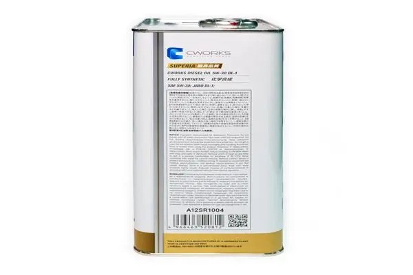 Масло моторное SUPERIA DIESEL OIL 5W-30 DL-1 4L A12SR1004 A12SR1004 CWORKS