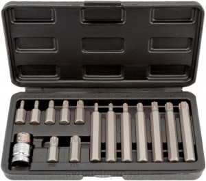 Набор бит 1/2" TORX Т20-Т55 с держателем 15 предметов АВТОДЕЛО 40644 AVTO DELO