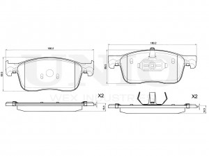 Колодки тормозные диск. передние BRP-20229 UNIO