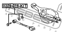 Болт с эксцентриком ремкомплект NISSAN QASHQAI J10E 2006-2013 0229-016-KIT 0229-016-KIT FEBEST