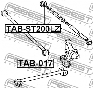 Сайлентблок плавающий задней поперечной тяги TAB-ST200LZ FEBEST