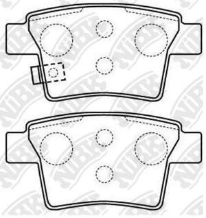 Колодки тормозные дисковые FORD MONDEO III 09.04-/JAGUAR X-TYPE  PN0501 PN0501 NIBK