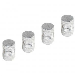 Колпачки на шинный вентиль K-9, серебряные, металл, 4 шт. (AVC35) AVC35 AIRLINE